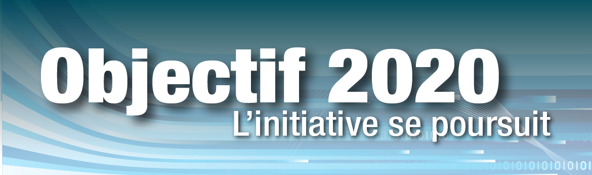 Objectif 2020 : L'initiative se poursuit