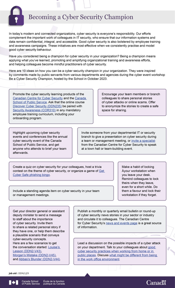 Becoming a Cyber Security Champion