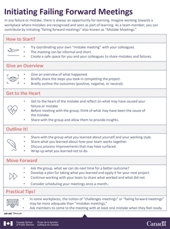 Initiating Failing Forward Meetings