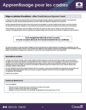 utiliser l'incertitude pour façonner l'avenir