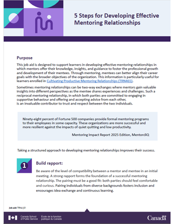 5 Steps for Developing Effective Mentoring Relationships