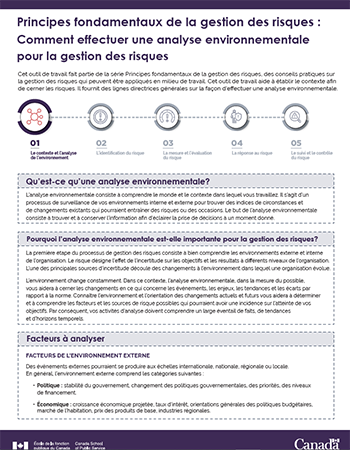 Principes fondamentaux de la gestion des risques : Comment effectuer une analyse environnementale pour la gestion des risques